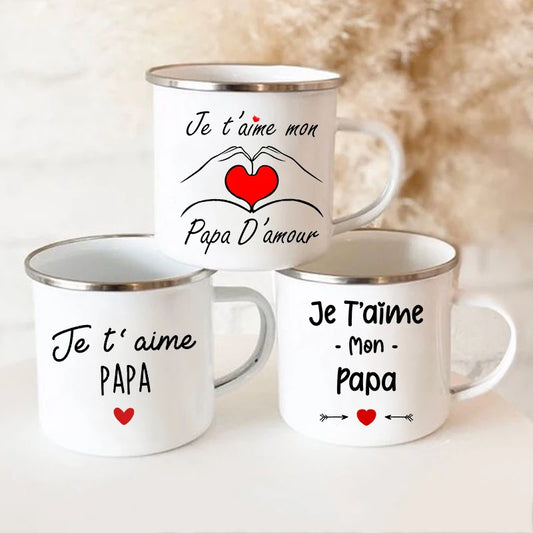 Tasse "Je t'aime" - Cadeau Fête des Pères