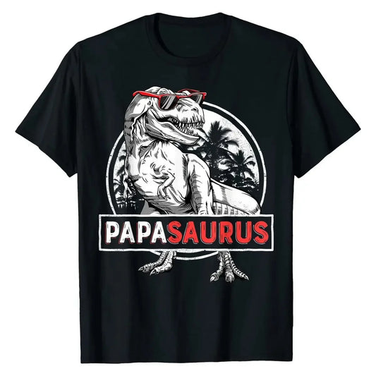 T-shirt Homme "PAPASAURUS" - Papa T-Rex en Coton